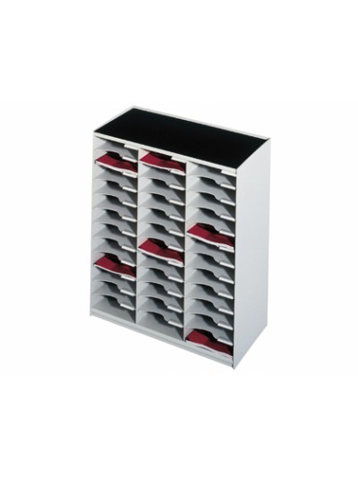 Modulo paperflow monobloques 36 casillas gris