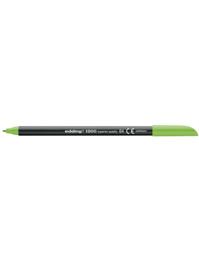 Rotulador edding punta fibra 1200 verde neon n.64 punta de fibra 0,5 mm