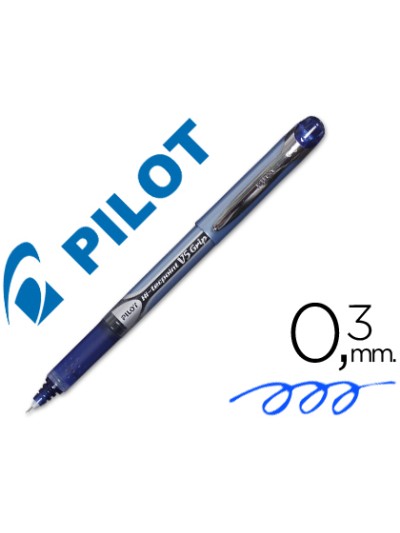Rotulador pilot punta aguja v-5 grip azul 0.5 mm