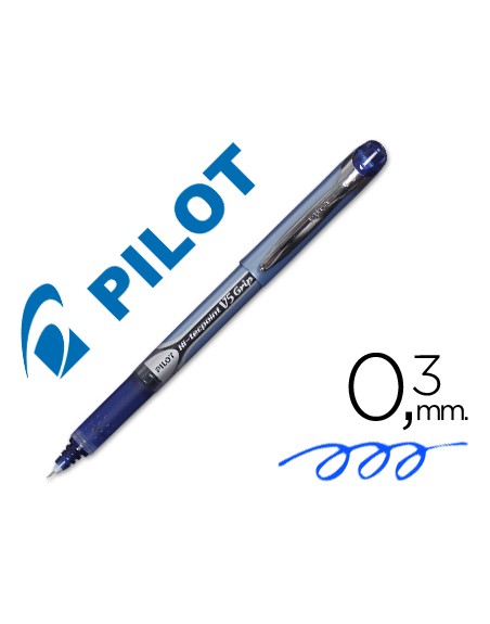 Rotulador pilot punta aguja v-5 grip azul 0.5 mm