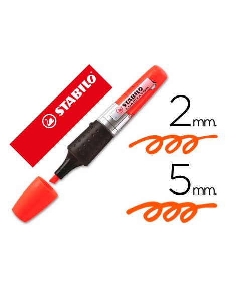 Rotulador stabilo boss luminator naranja tinta liquida