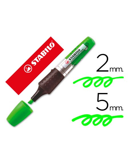 Rotulador stabilo boss luminator verde tinta liquida