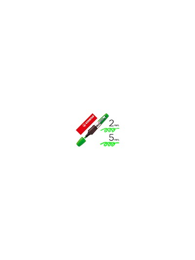 Rotulador stabilo boss luminator verde tinta liquida