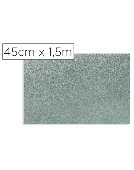 Rollo adhesivo d-c-fix gris metal brillo ancho 45 cm largo 1,5 mt
