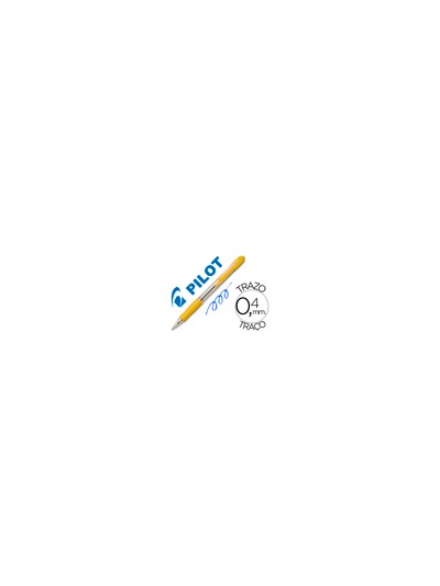 Boligrafo pilot super grip amarillo retractil sujecion de caucho tinta base de aceite
