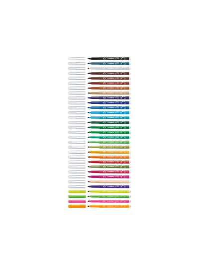Rotulador escolar stabilo trio a-z bolsa de 18 unidades colores surtidos