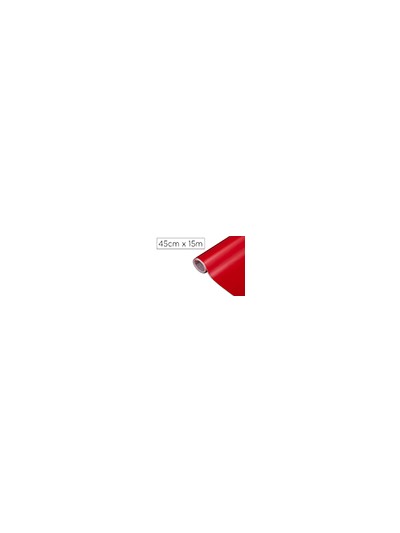 Rollo adhesivo d-c-fix rojo señales mate ancho 45 cm largo 15 mt
