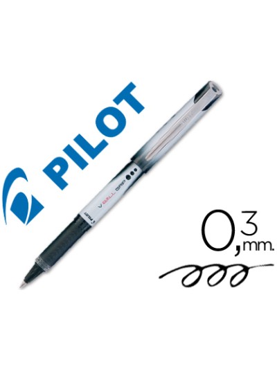Rotulador pilot roller v-ball grip negro 0.5 mm