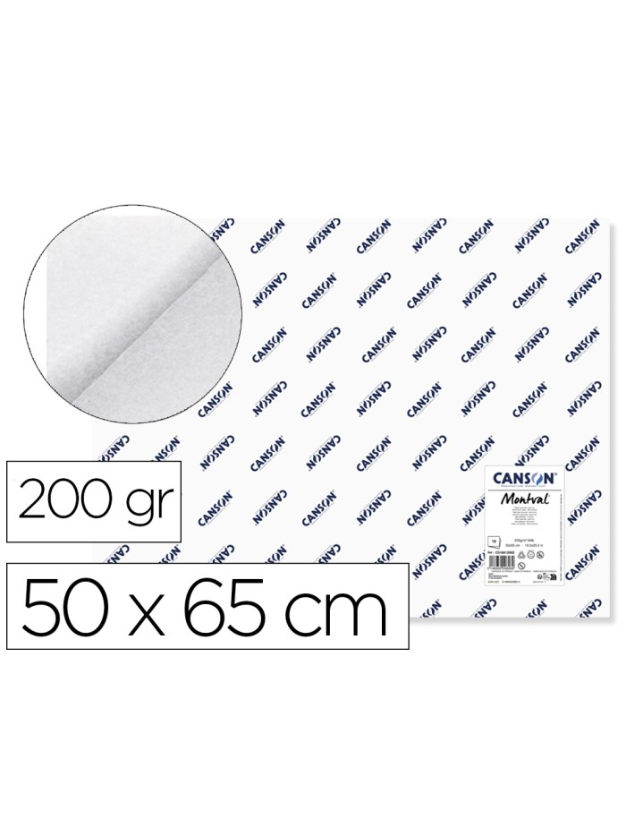 Papel acuarela montval 50x65 cm 200 gr unidad Papel acuarela montval 50x65 cm 200 gr unidad