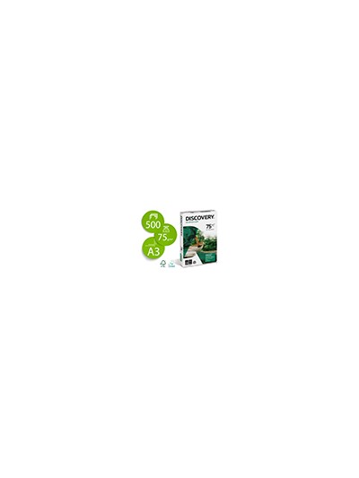 Papel fotocopiadora discovery din a3 75 gramos papel multiuso ink-jet y laserpaquete de 500 hojas