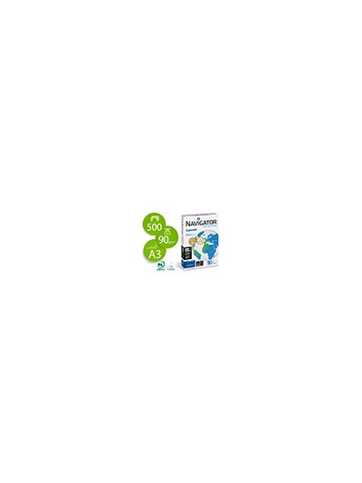 Papel fotocopiadora navigator din a3 90 gramos papel multiuso ink-jet y laser paquete de 500 hojas