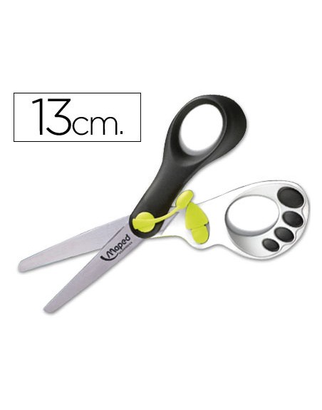Tijera escolar maped magic up koopy 13cm con resorte para facilitar la accion del corte unidad