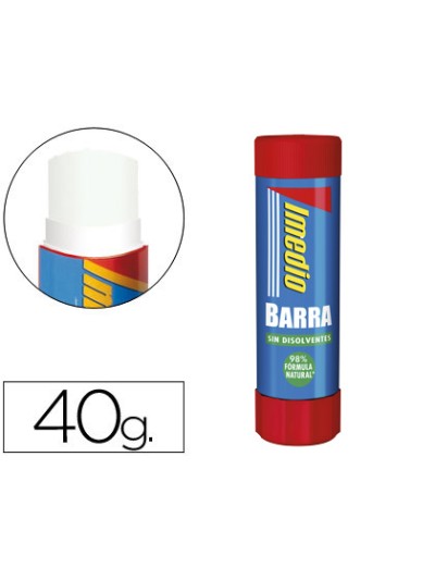 Pegamento imedio en barra 40 gr unidad