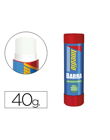 Pegamento imedio en barra 40 gr unidad