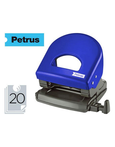 Taladrador petrus 62 color azul capacidad 20 hojas