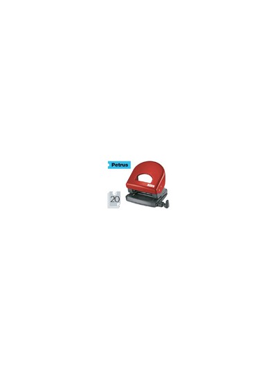 Taladrador petrus 62 color rojo capacidad 20 hojas