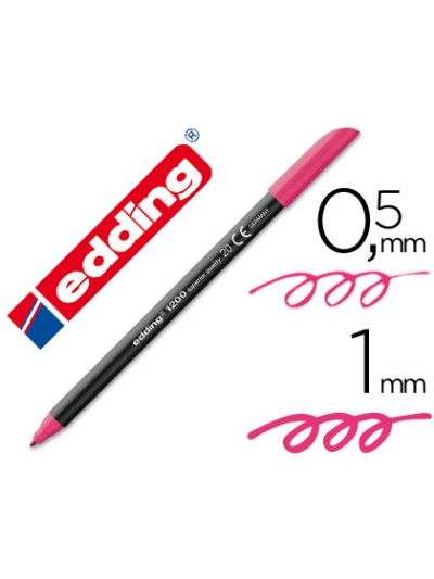 Rotulador edding punta fibra 1200 magenta n.20 punta redonda 0.5 mm