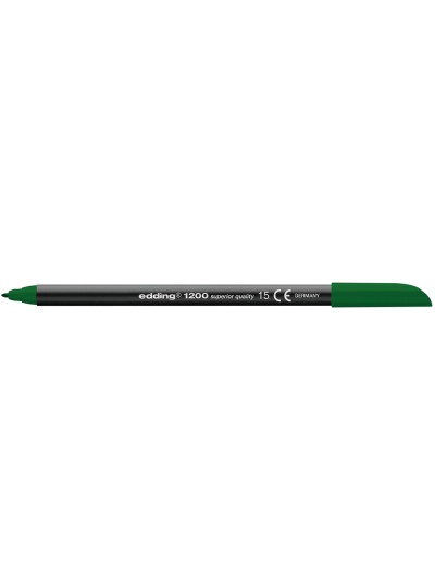 Rotulador edding punta fibra 1200 verde oliva n.15 punta redonda 0.5 mm