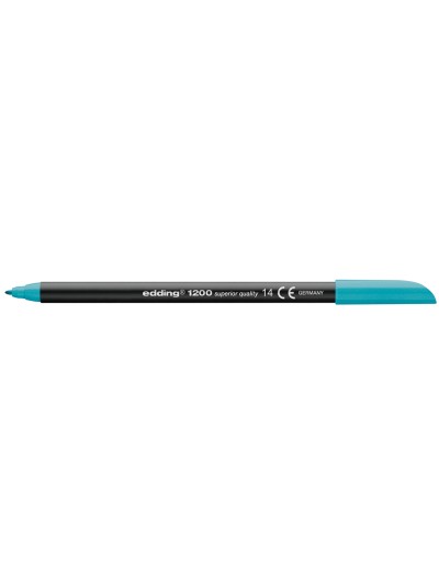 Rotulador edding punta fibra 1200 azul turquesa n.14 punta redonda 0.5 mm