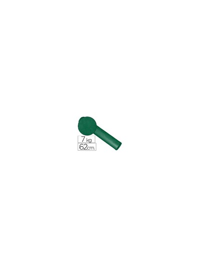 Papel de regalo kraft liso kfc bobina ancho 62 cm peso 7 kg gramaje 60 gr color verde