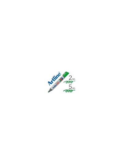 Rotulador artline marcador permanente 109 verde punta biselada