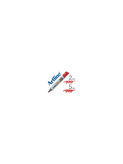 Rotulador artline marcador permanente 109 rojo punta biselada