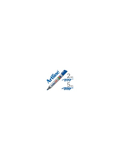 Rotulador artline marcador permanente 109 azul punta biselada