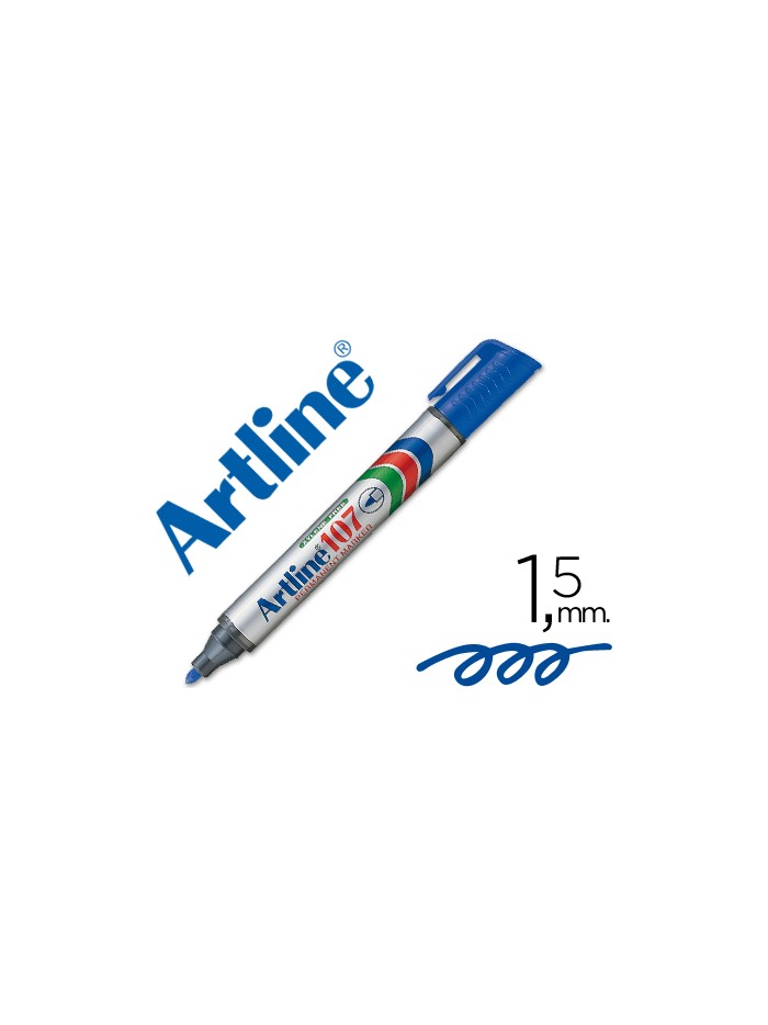 Rotulador artline marcador permanente 107 azul punta redonda Rotulador artline marcador permanente 107 azul punta redonda