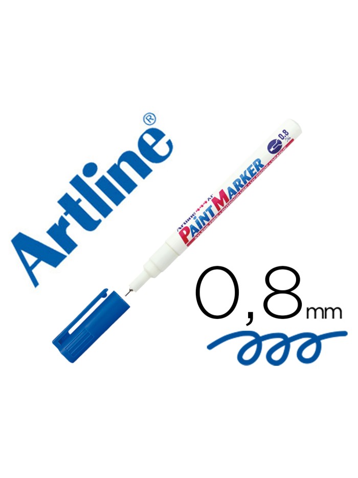 Rotulador artline marcador permanente ek-444 xf azul -punta redonda 0.8 mm -metal caucho y plastico Rotulador artline marcador permanente ek-444 xf azul -punta redonda 0.8 mm -metal caucho y plastico