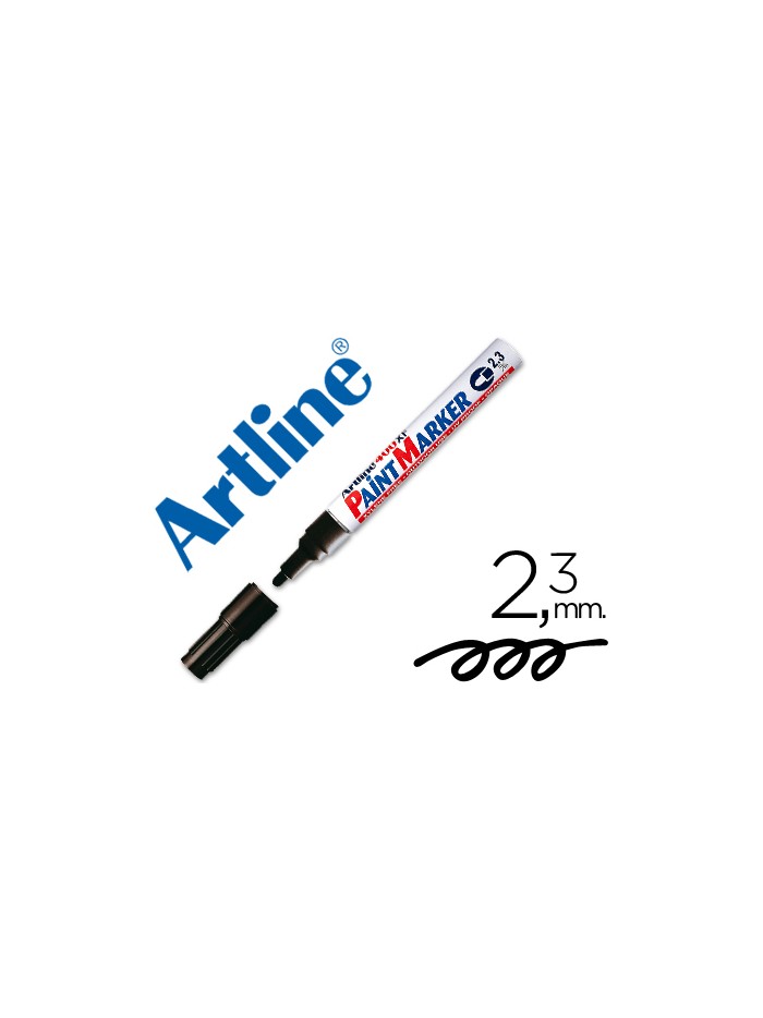 Rotulador artline marcador permanente ek-400 xf negro -punta redonda 2.3 mm -metal caucho y plastico Rotulador artline marcador permanente ek-400 xf negro -punta redonda 2.3 mm -metal caucho y plastico