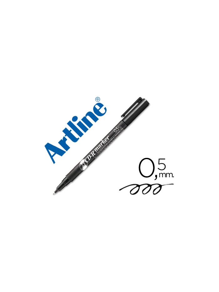 Rotulador artline para cd punta de fibra permanente ek-883 negro -punta redonda 0.5 mm Rotulador artline para cd punta de fibra permanente ek-883 negro -punta redonda 0.5 mm