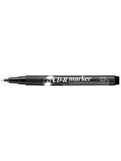 Rotulador artline para cd punta de fibra permanente ek-883 negro -punta redonda 0.5 mm