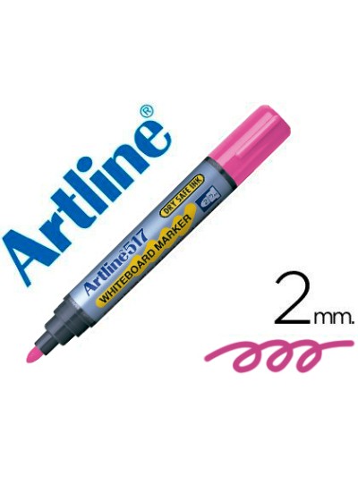 Rotulador artline pizarra ek-517 rosa punta redonda 2 mm tinta de bajo olor