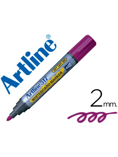 Rotulador artline pizarra ek-517 violeta punta redonda 2 mm tinta de bajo olor