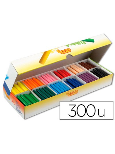 Lapices cera jovicolor caja con 300 unidades colores surtidos
