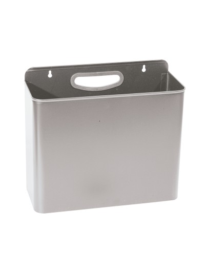 Papelera metalica 99 de pared gris 285x125x325 mm