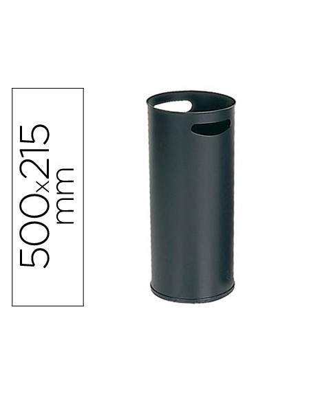 Paraguero metalico 306 negro 50x21,5 cm