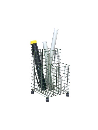 Carrito portaplanos 209 metalico con ruedas color negro 700x400x400 mm