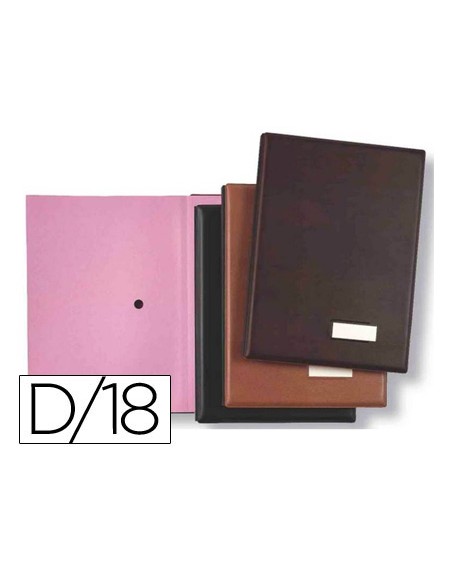Portafirmas pardo 0875 18 departamentos color negro