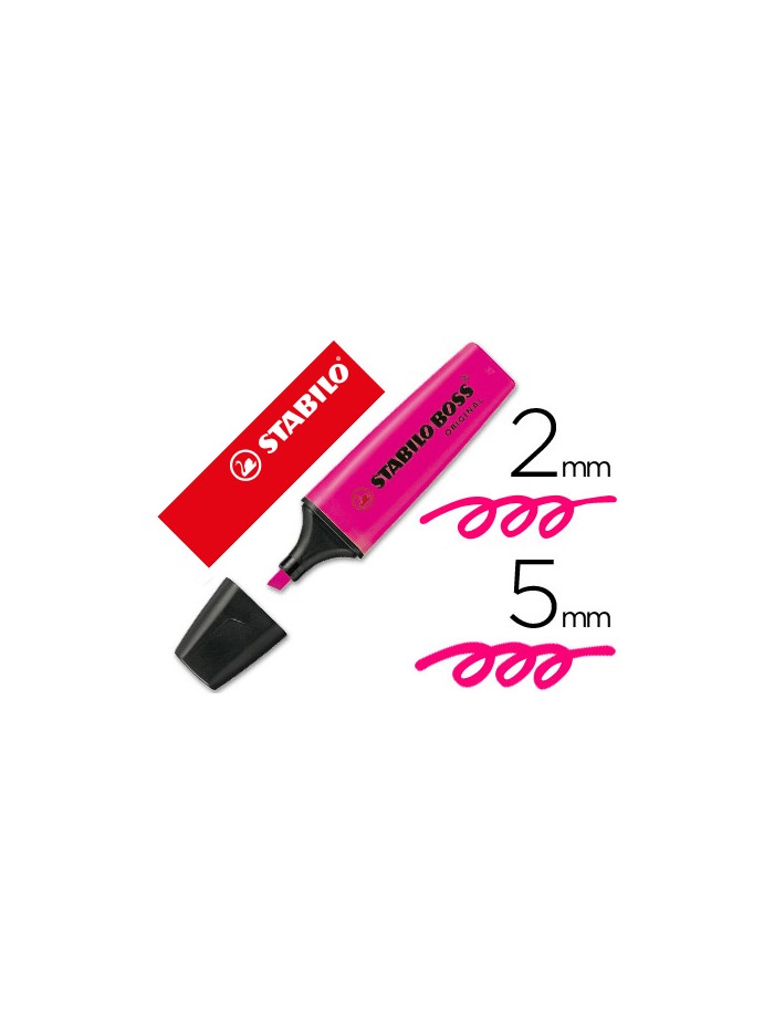 Rotulador stabilo boss fluorescente 70 rosa Rotulador stabilo boss fluorescente 70 rosa