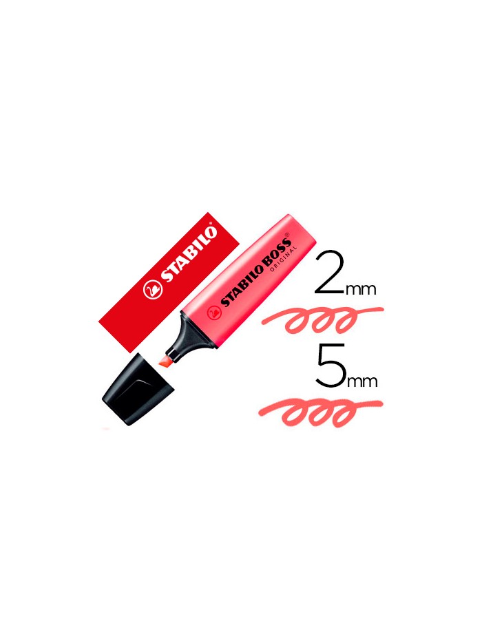 Rotulador stabilo boss fluorescente 70 rojo Rotulador stabilo boss fluorescente 70 rojo