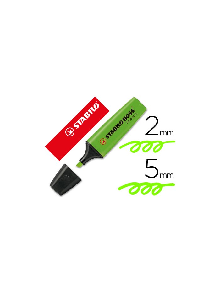 Rotulador stabilo boss fluorescente 70 verde Rotulador stabilo boss fluorescente 70 verde