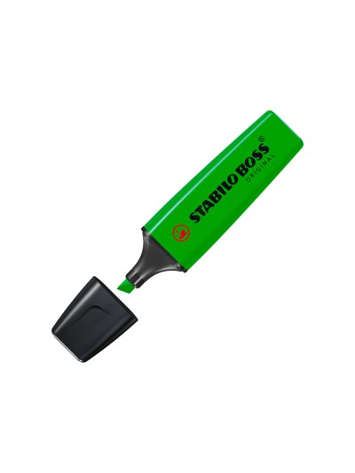 Rotulador stabilo boss fluorescente 70 verde