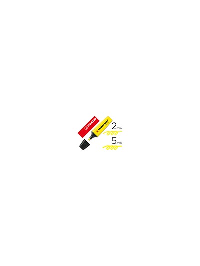 Rotulador stabilo boss fluorescente 70 amarillo