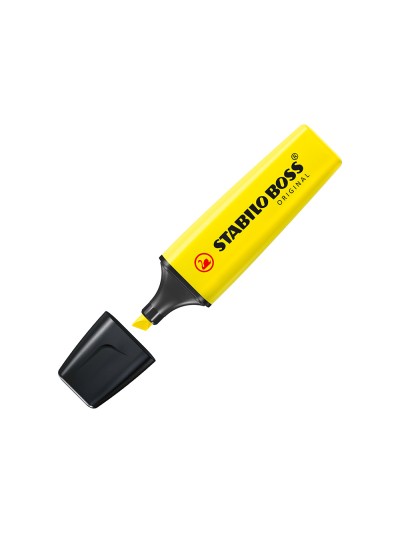 Rotulador stabilo boss fluorescente 70 amarillo