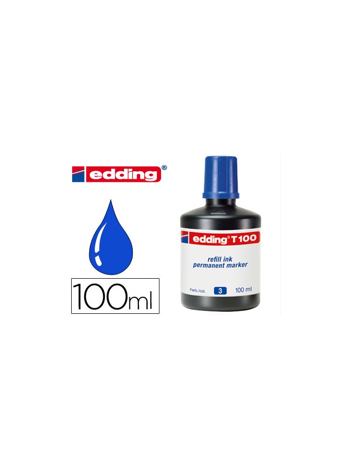 Tinta rotulador edding t-100 azul bote 100 ml Tinta rotulador edding t-100 azul bote 100 ml