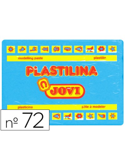 Plastilina jovi 72 azul claro unidad tamaño grande