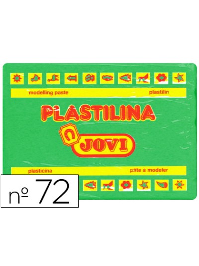 Plastilina jovi 72 verde claro unidad tamaño grande