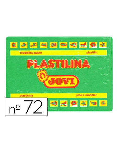 Plastilina jovi 72 verde claro unidad tamaño grande