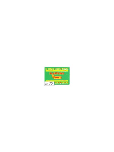Plastilina jovi 72 verde claro unidad tamaño grande